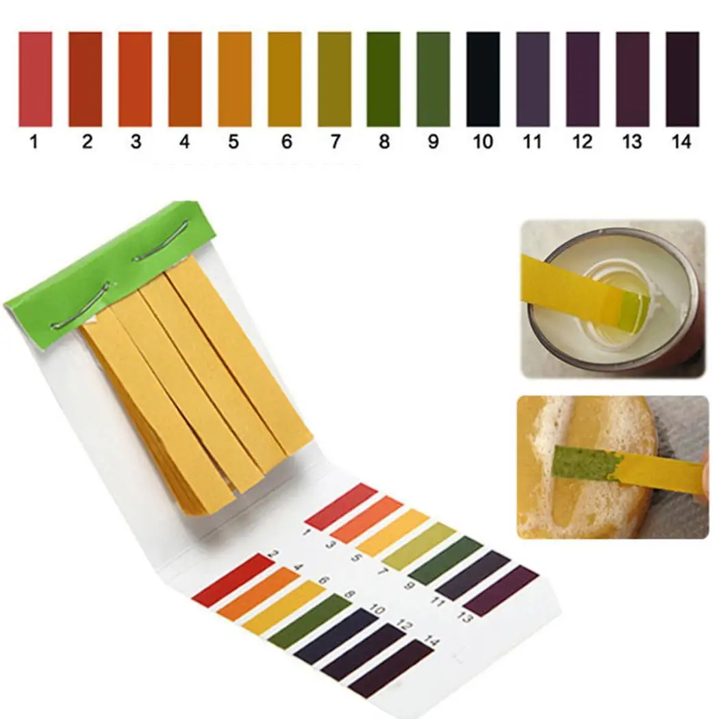 PH со щелочной кислотой тесты бумага воды ing 1 14PH с цвет Swatches полный диапазон