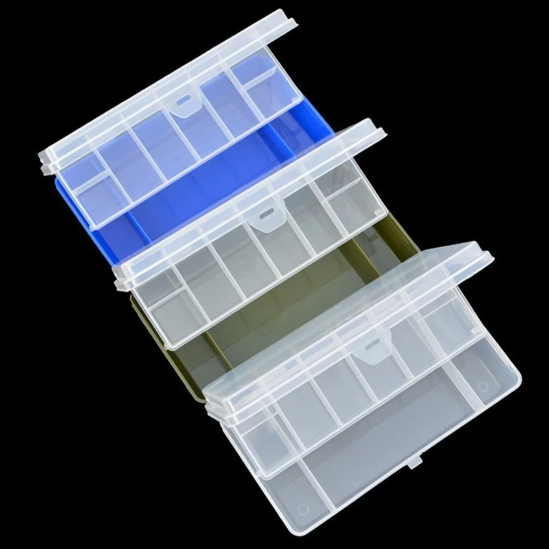 Ящик для хранения рыболовных снастей 1 шт. прозрачный пластиковый двухслойный