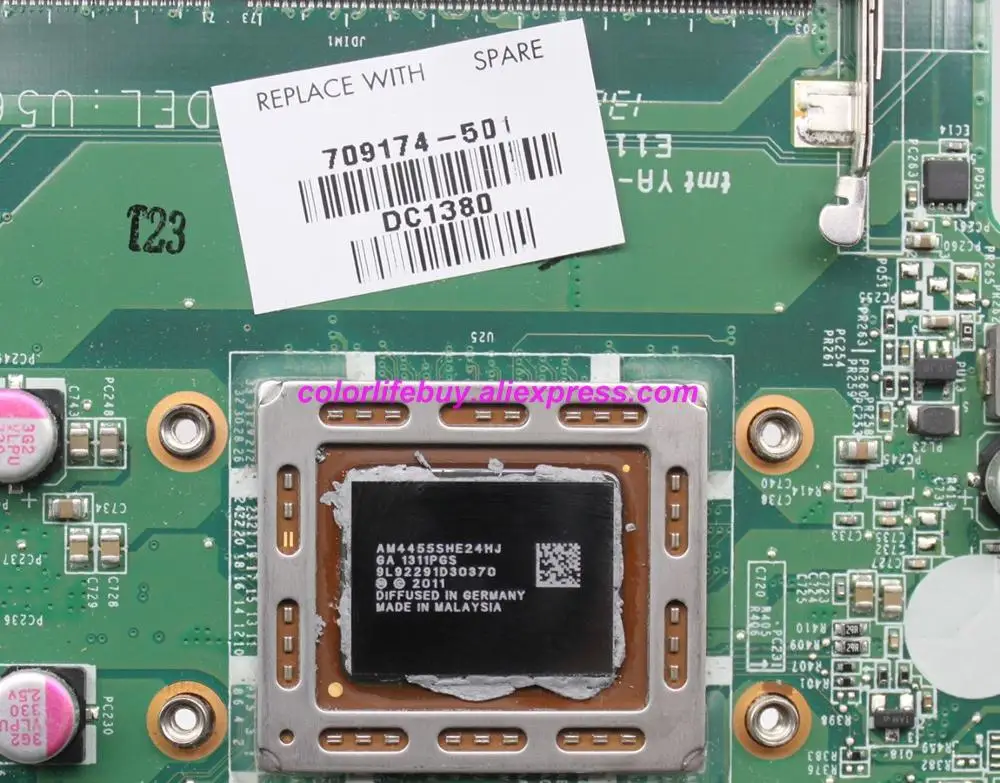 Натуральная 709174-501 709174-001 709174-601 DA0U56MB6E0 A70M w A6-4455M материнская плата с процессором