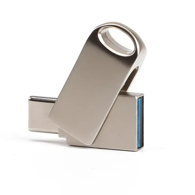 Тип c USB3.0 поворотный двойной разъем флэш памяти диск 16/32/64 ГБ Ручка накопитель для