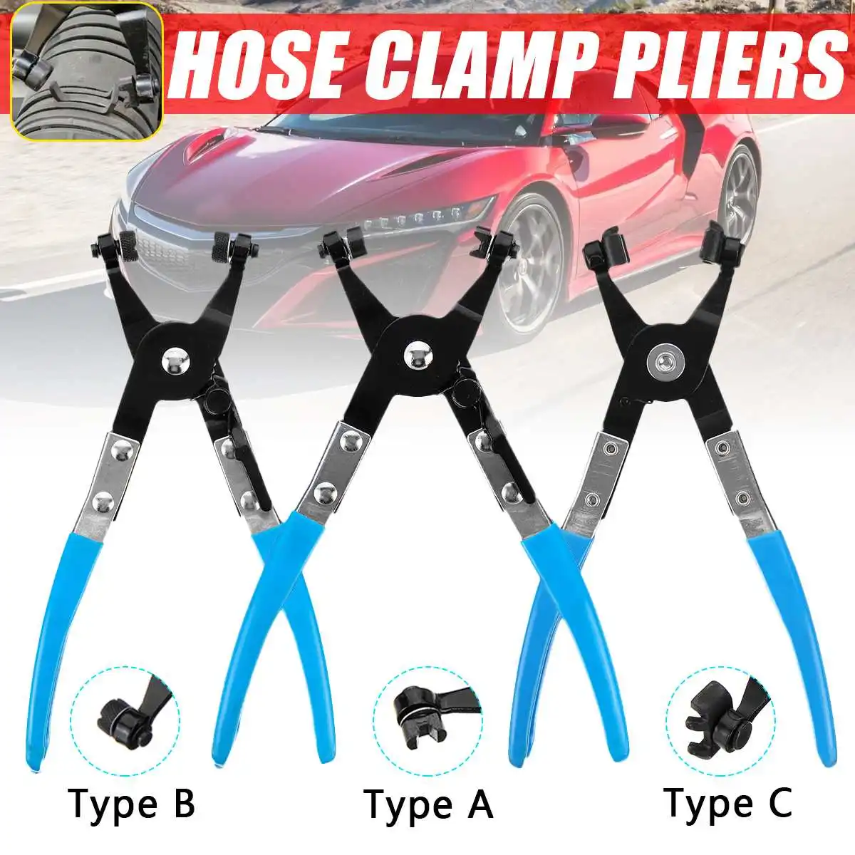 3 типа плоское кольцо пружинный Тип поворотный шланг зажим плоскогубцы