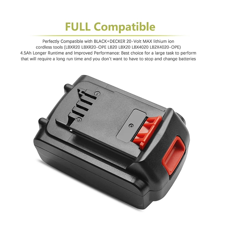 Литий ионный аккумулятор Bonacell 4 0 Ач LB20 для Black & Decker LBXR20 LBX20 ASL186K BDCDMT120 CHH2220 LD3K220 LPP120