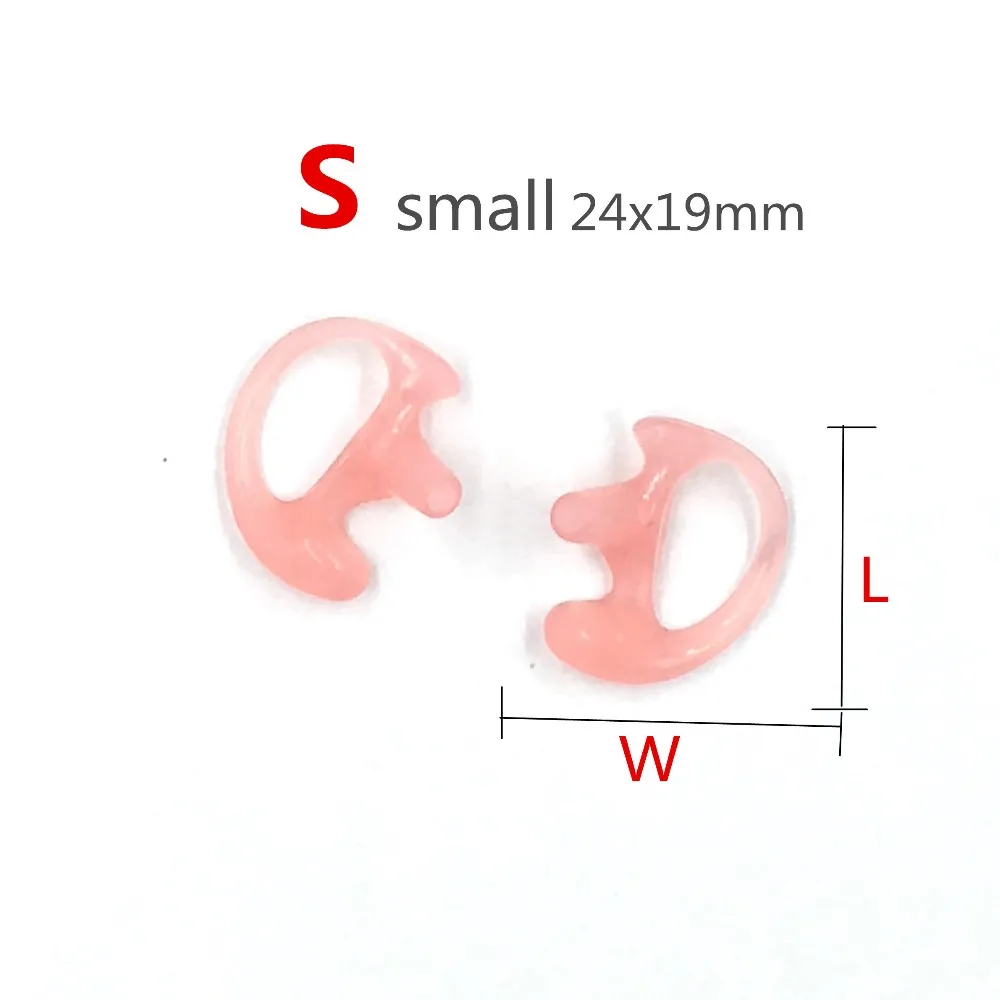 500 шт силиконовые ушные вкладыши в форме уха для акустических воздушных