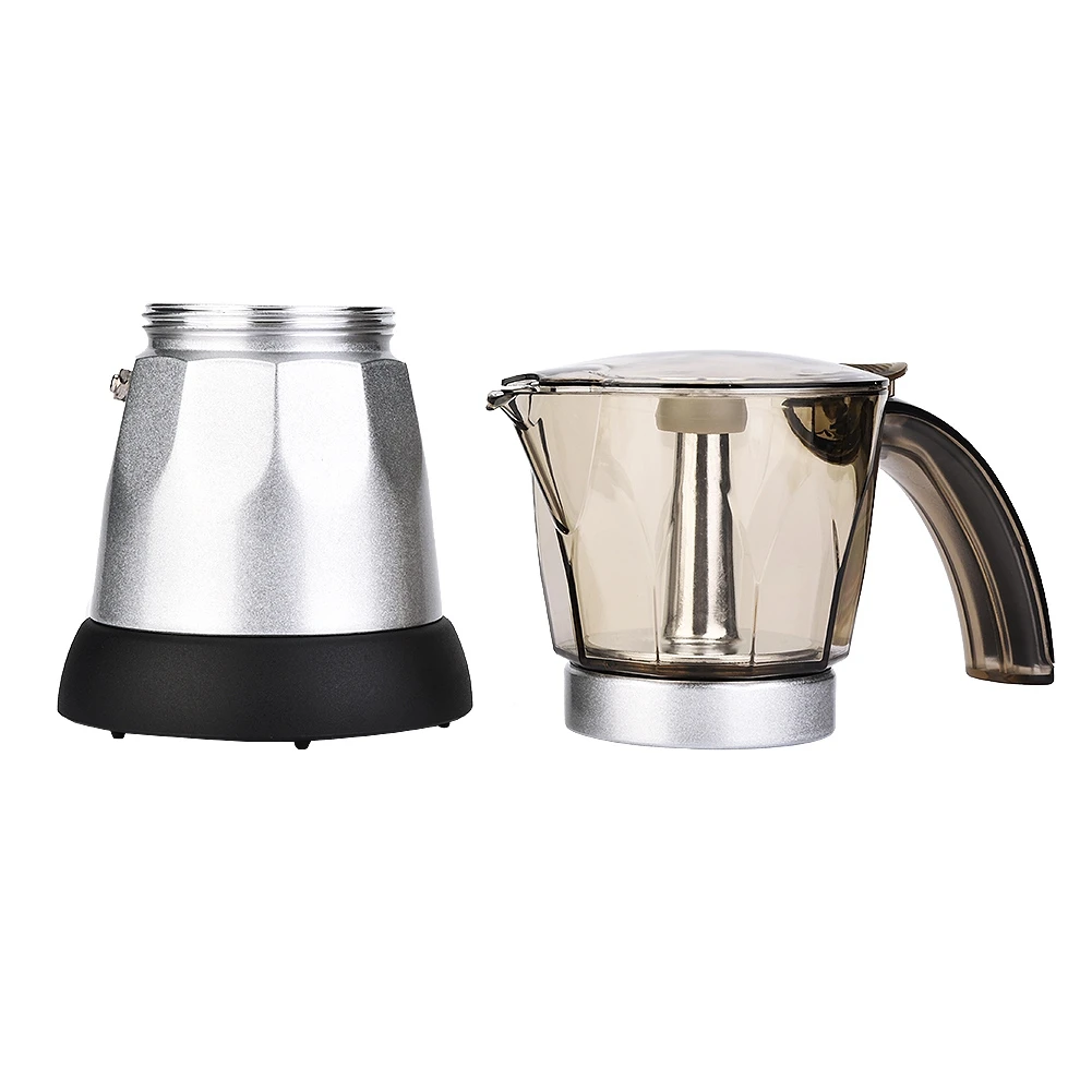 Горячая 150 мл/300 мл 3-6 чашек 480 Вт Электрический эспрессо Moka горшок Съемная
