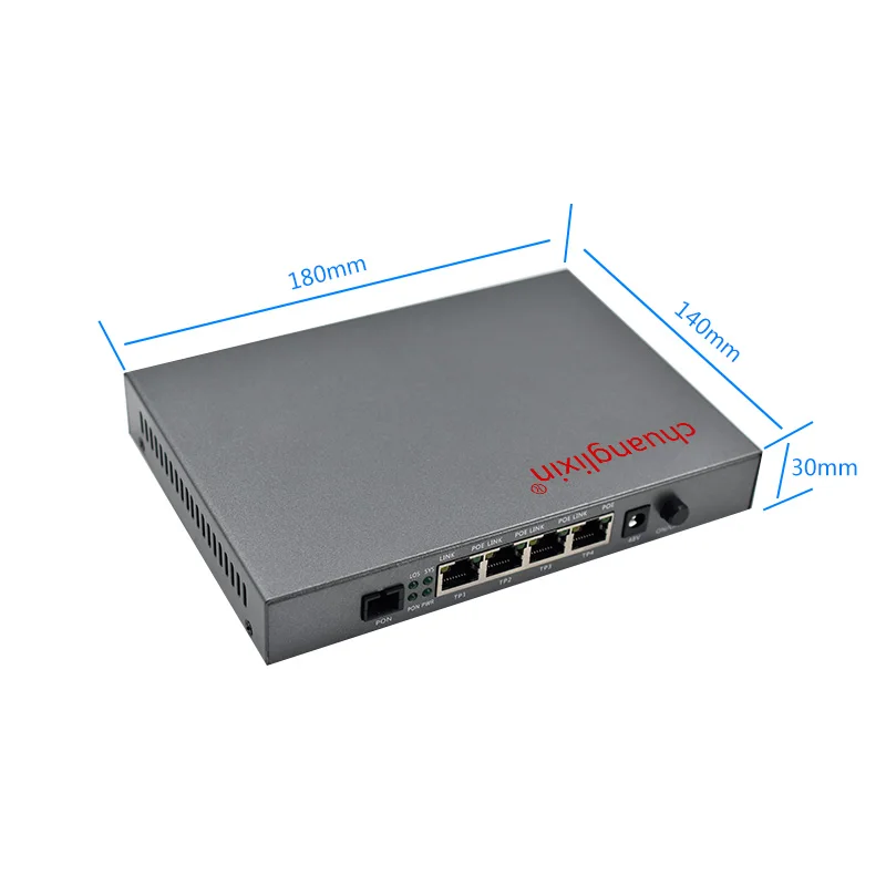 Chuanglixin EPON ONU FTTH 4FE POE 48В источник питания 1 порт 25 г|Оптоволоконное оборудование| |