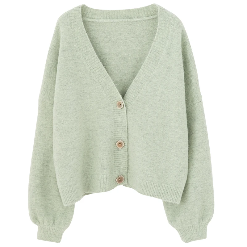 PEONFLY Cardigans Women Long Sleeve Sweaters Winter Casual Loose Cover up Tops Autumn Female Solid Wool Warm Fashion |