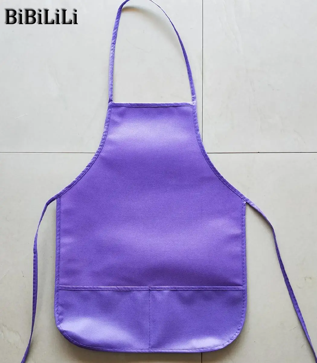 Children Kids Apron Front Pocket Solid Kitchen Comes in 6 different colours. Cook Craft Bib Cut | Дом и сад
