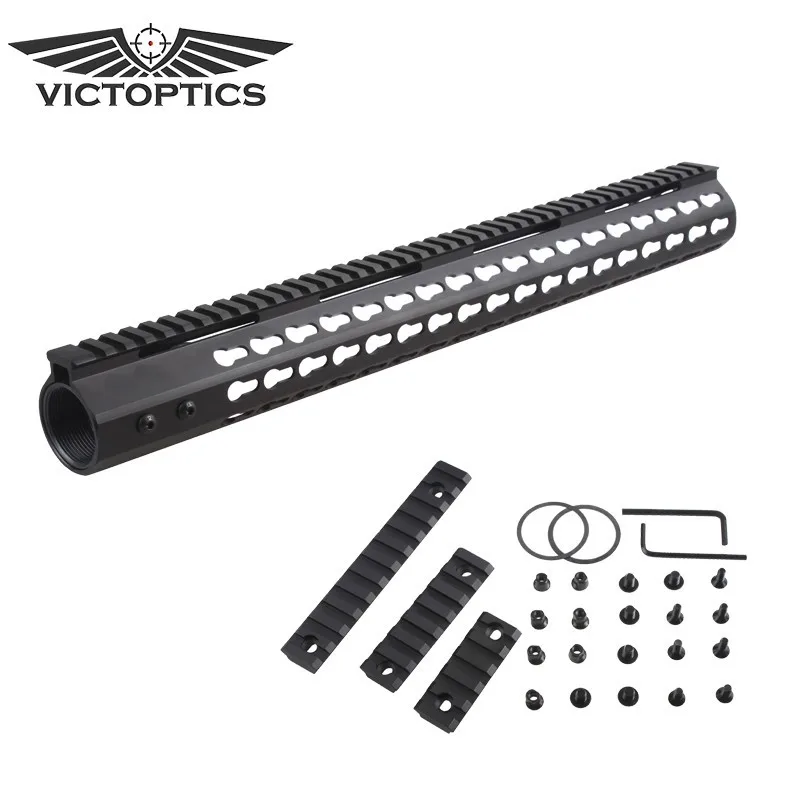 Victoptics KeyMod AR10 Free Float 17 &quotSlim Rail System 308 с 2 шт 5&quot Picatinny Rails &amp Shims для охоты|Кронштейны и
