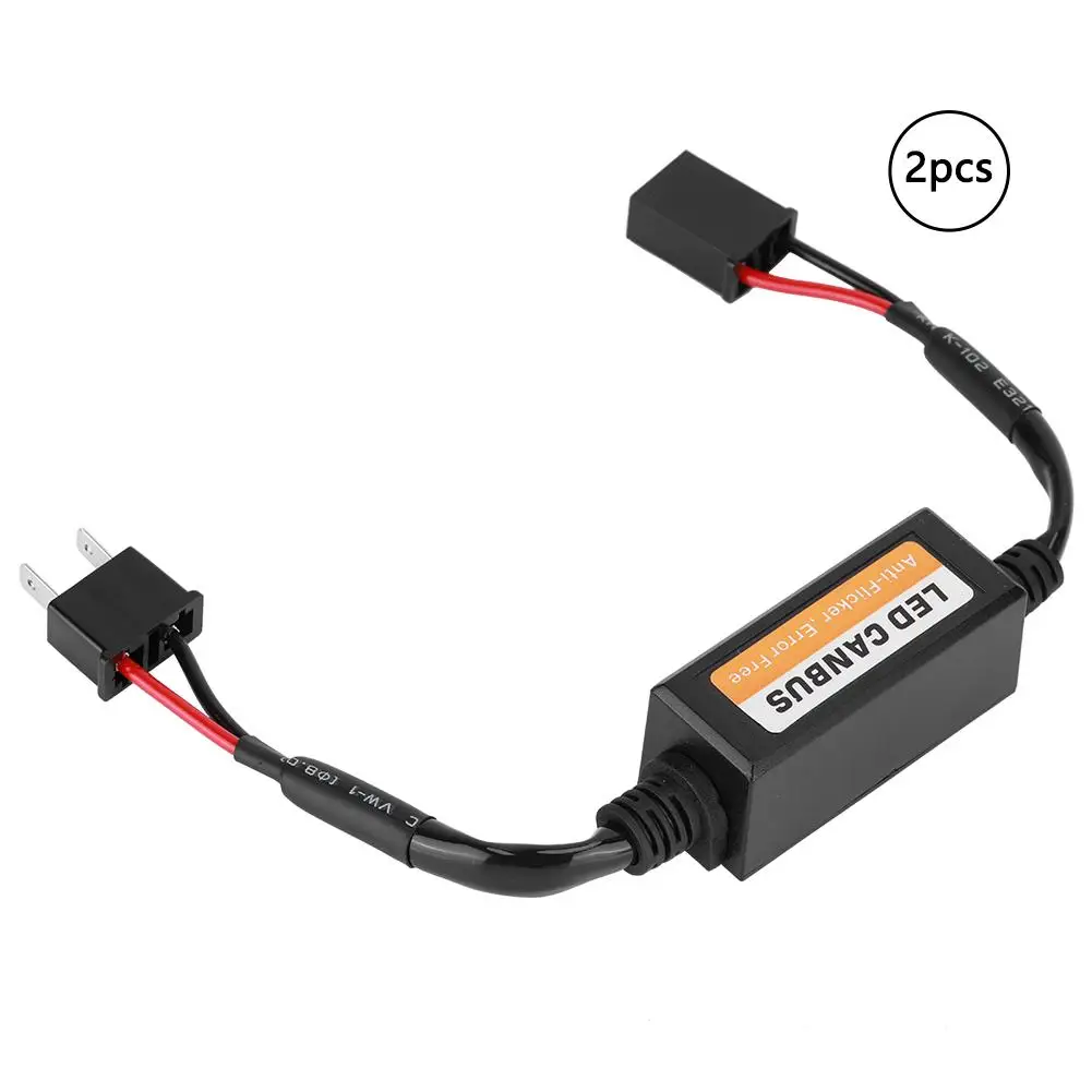 1 пара LED Canbus декодер фары Device Anti Flicker резисторы уменьшение ошибок для H7 набор