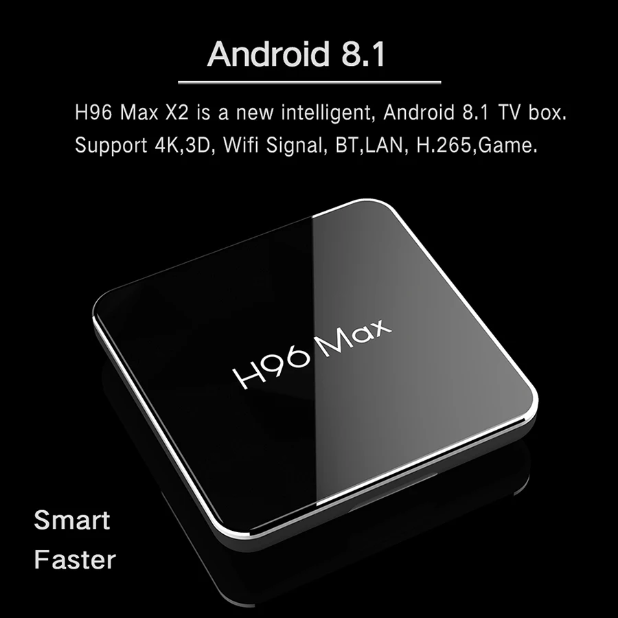 ТВ-приставка Touyinger H96Max X2 Android 8 1 четырехъядерный процессор Amlogic S905X2 ARM Cortex A53 @ 2 ГГц