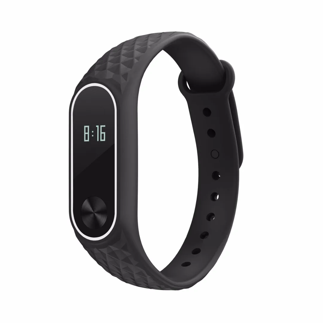 Модный Цветной Мягкий ТПУ ремешок на запястье Браслет замена для Xiaomi Mi Band 2 Смарт