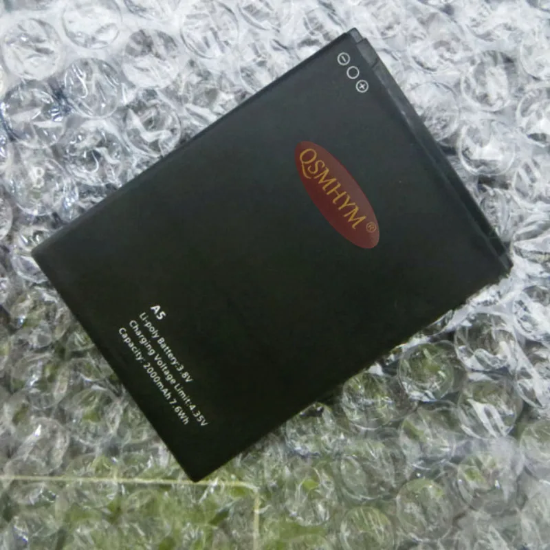 QSMHYM НОВЫЙ A5 2000mAh 3 8 V Аккумулятор для BLACKVIEW сотовый телефон Замена с номером