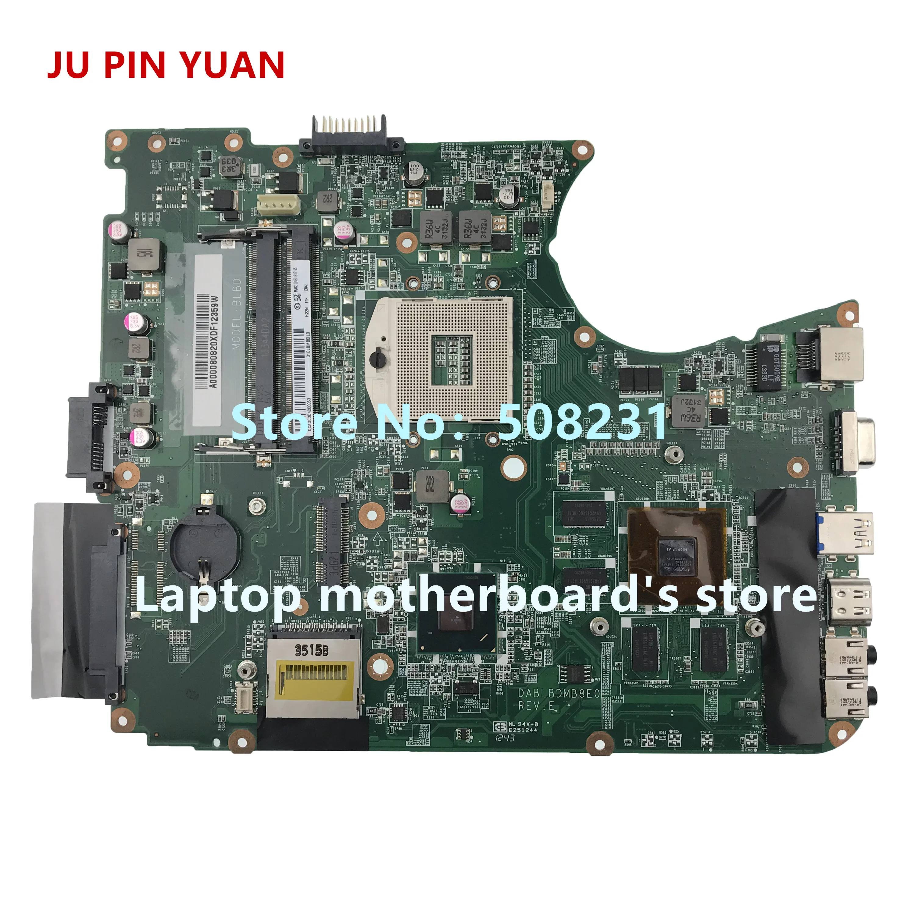 

Материнская плата для ноутбука Toshiba Satellite L750 L755 A000080820 DABLBDMB8E0 GT525M 1 ГБ 100% полностью протестирована