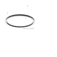 5 x 1 setslot round shape led light aluminum profile diameter 600 mm circle u type led aluminium channel for pendant lamps