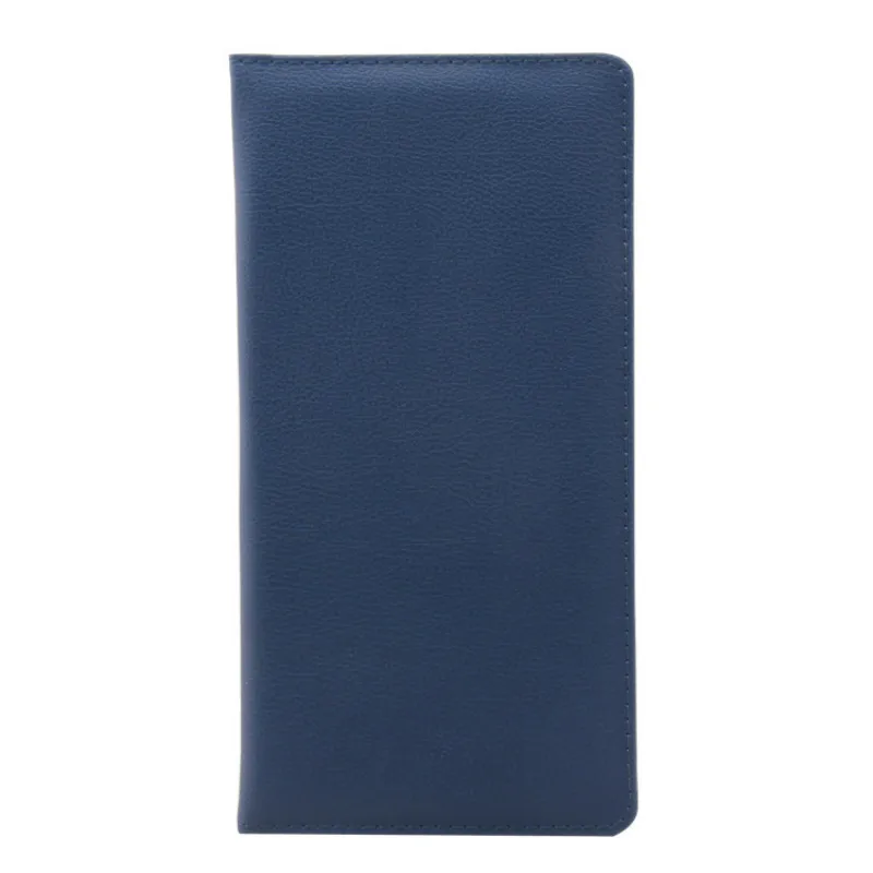Однотонная длинная Обложка для паспорта в деловом стиле мужской чехол кредитных