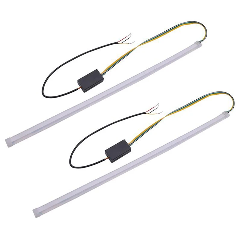 Гибкая Светодиодная трубка для дневных ходовых огней 30 см 45 60 см|Сигнальная