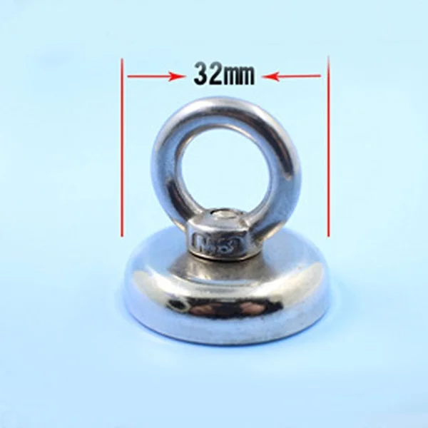 HOT-M5 32Mm Magnetic Pots Ring Fishing Gear Strong Neodymium Permanent Deep Sea Salvage Magnet | Спорт и развлечения