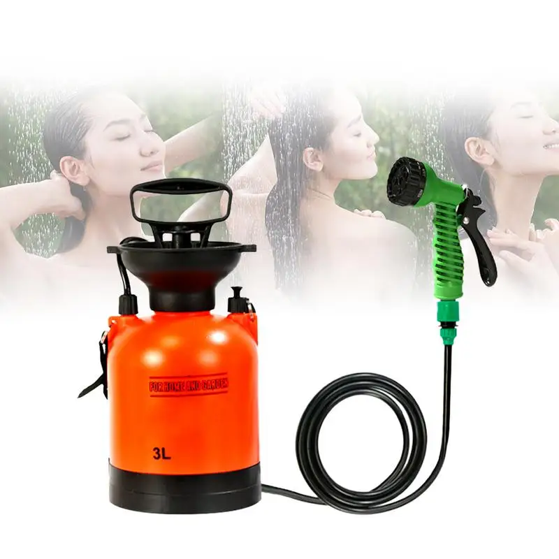 3L открытый кемпинг душ с разбрызгиванием воды Портативный Многофункциональный