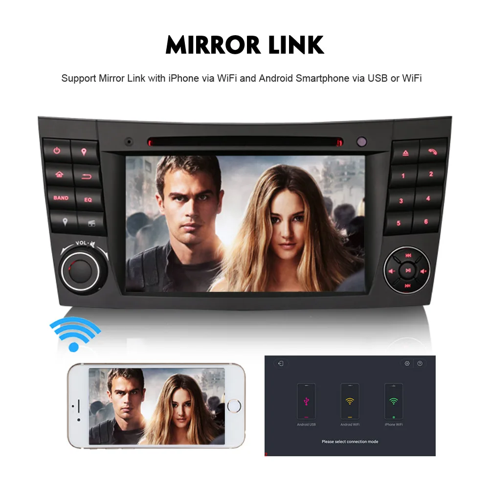 Автомагнитола DAB с четырехъядерным процессором Android 8 1 Wi Fi 4G DVD OBD для Mercedes Benz CLS/E/G