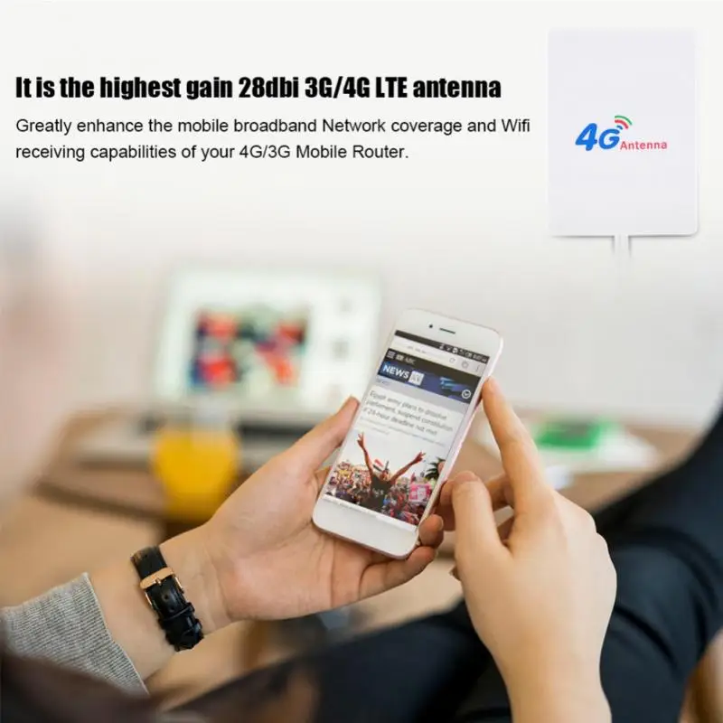 LTE двойной разъем интерфейса внешняя антенна усилитель сигнала для Huawei 4G 3G