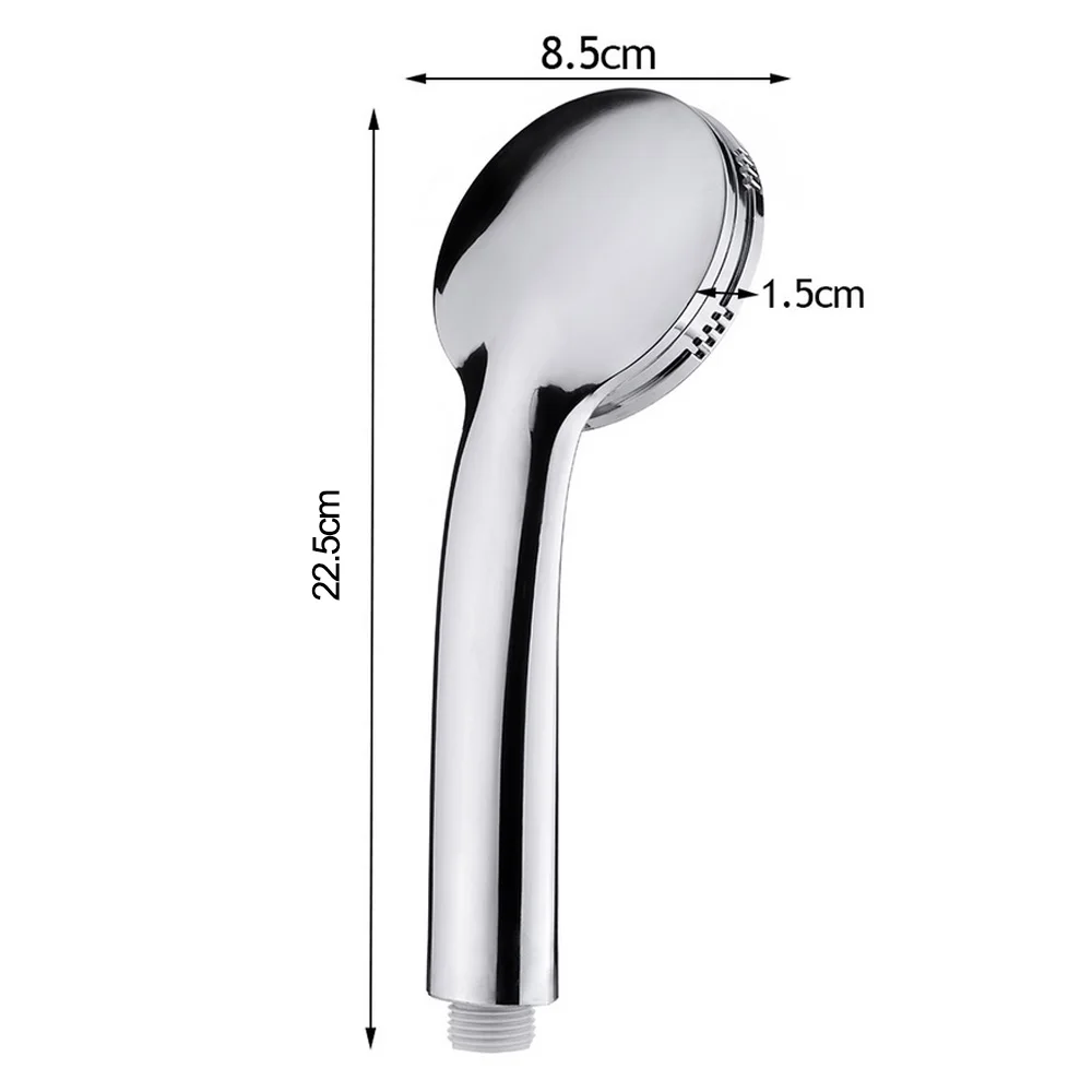 ABS Silver Bathroom Top HighPressure Shower Nozzle Head Water-Saving Bath Sprayer Modern Chrome Finished Home Improvement | Обустройство