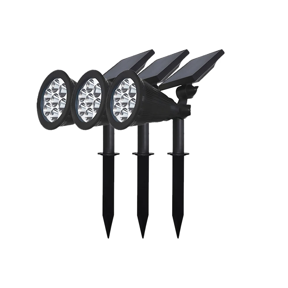 Party luminous props 7 LED Spotlight Lawn Lamp Outdoor Garden Solar Panel Power Adjustable Flood Light Landscape Lighting | Дом и сад