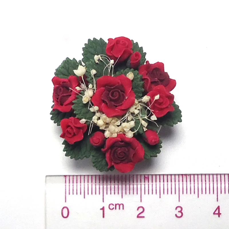 Сказочные садовые Аксессуары декор 1:12 кукольный домик миниатюрные яркие цветы