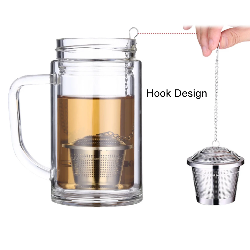 Нержавеющая сталь чай лекарственные травы горячий горшок приправа Infuser ситечко