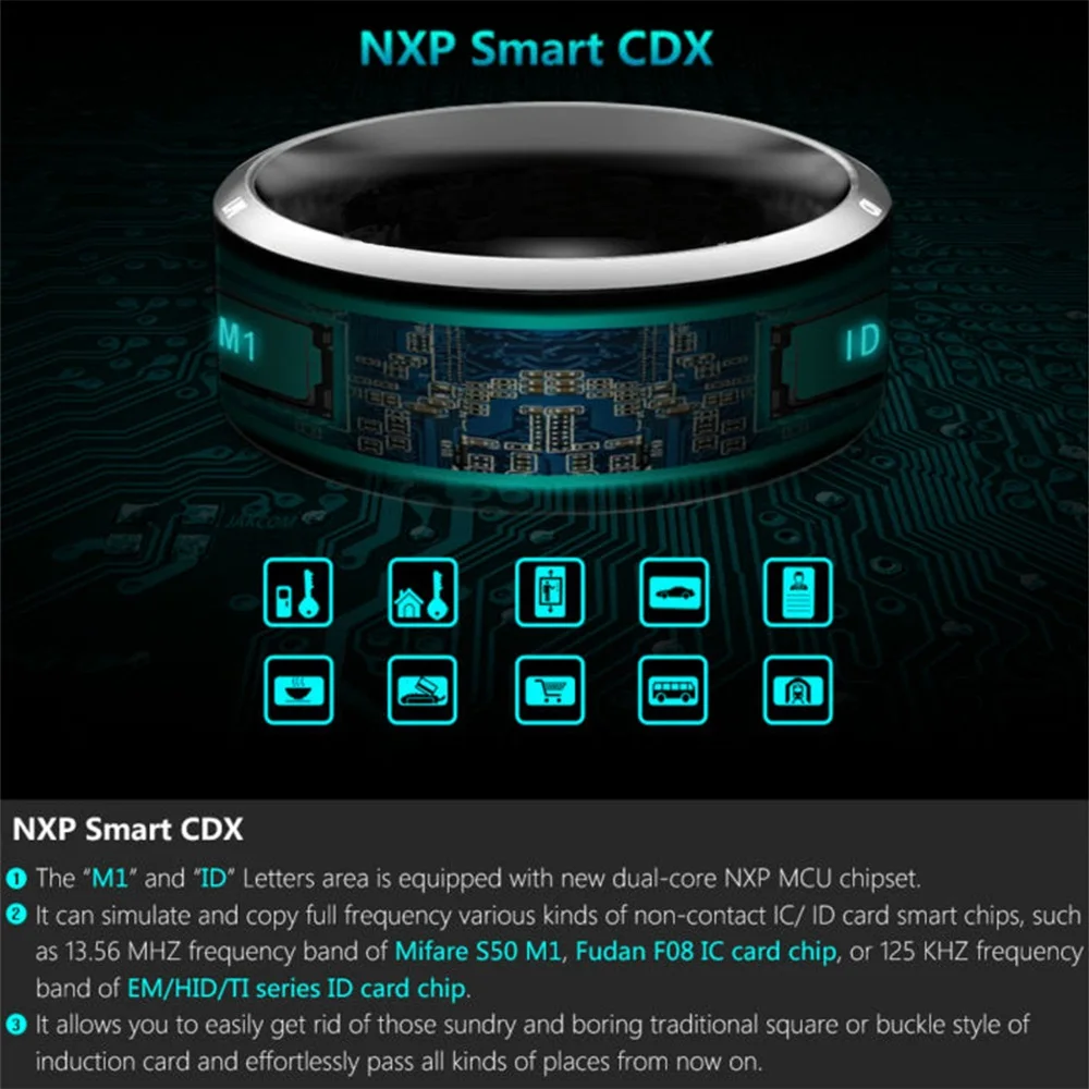 Многофункциональное умное кольцо NFC для женщин и мужчин модные кольца модуля