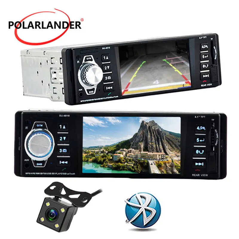 1 din авторадио радио-Кассетный проигрыватель Автомобиль Радио Стерео MP4 MP5 Bluetooth AUX