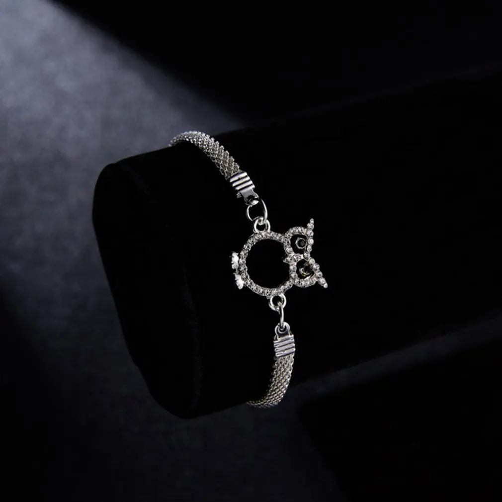 Милая цепочка в виде совы Модный стильный браслет ювелирные изделия элегантный