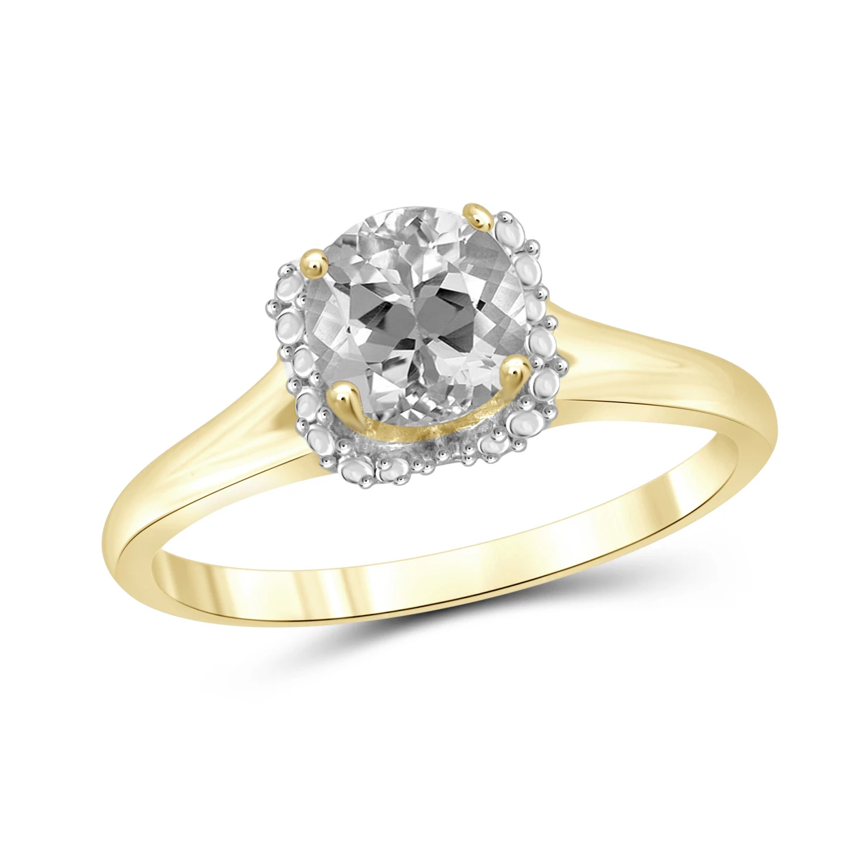 Jewelonfire 1 00 карат Т. Г. Ш. Кольцо из белого и синего камня золотого цвета|Кольца| |