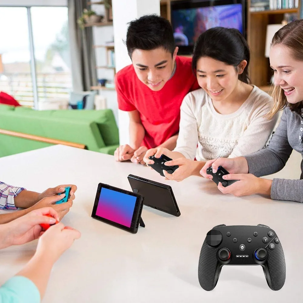 

Flash sale Wireless Game Controller for Nintend Game Controller Switch Joystick with Rubber Handle Black