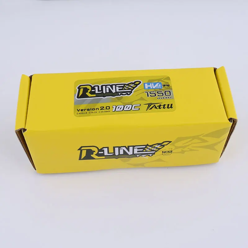 Tattu 1550 мАч 100C R line 2 0 Lipo 4S батареи 15 в HV Power XT60 Plug FPV Racing 250 Размер Дрон высокая