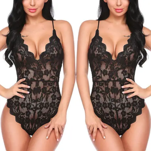 Новое нижнее белье кружевное платье Babydoll женское Ночное одежда для сна размера