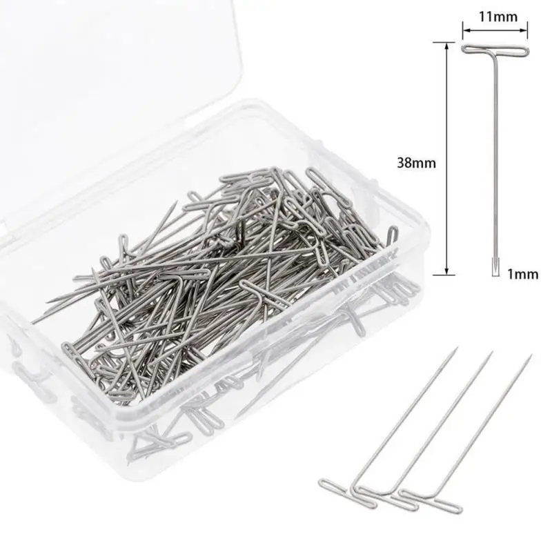 100 шт./корт Т-образные зажимы для волос наращивание фиксация на манекена холст