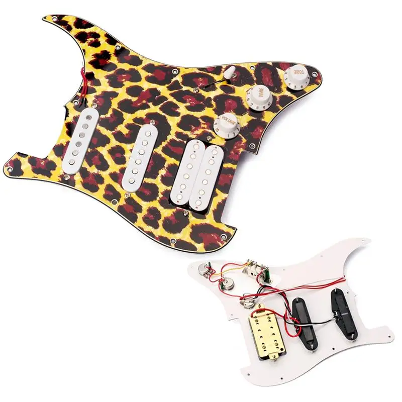 3 Ply SSH Prewired нагруженный Pickguard скретч пластина 2 однокатушечные звукосниматели и