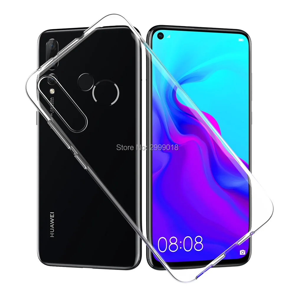 Чехол для Huawei Y6 2019 прозрачный силиконовый чехол накладка на заднюю панель Y 6 Prime