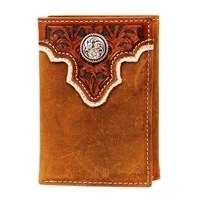 Ariat A3510637 треугольник Топ три раза бумажник светло коричневый один размер| |