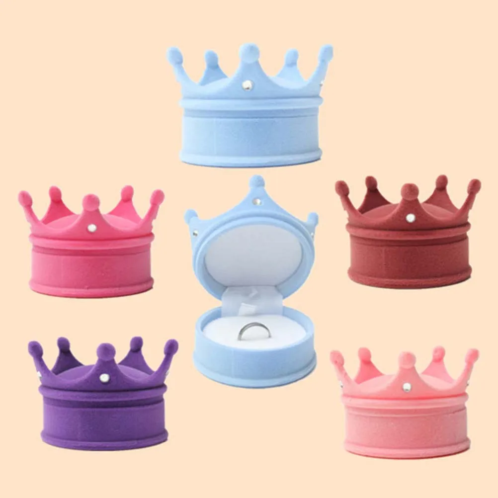 1 шт. кольцо коробка кекс бархат деревенский подарок BoxJewelry случае подарочный