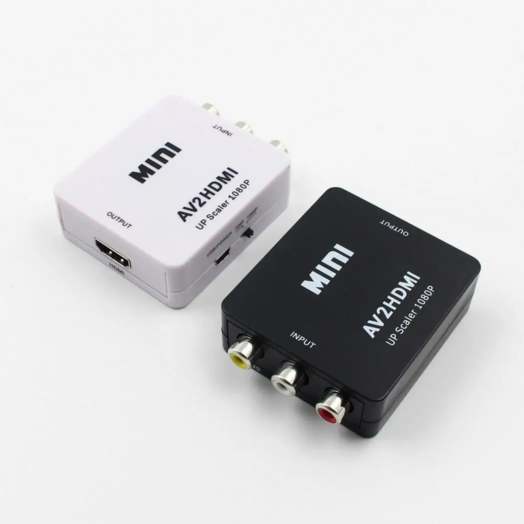 1080P HD Multimedia Interface to RCA Audio Video CVBS Adapter Converter AV input HDMI output For HDTV | Электроника