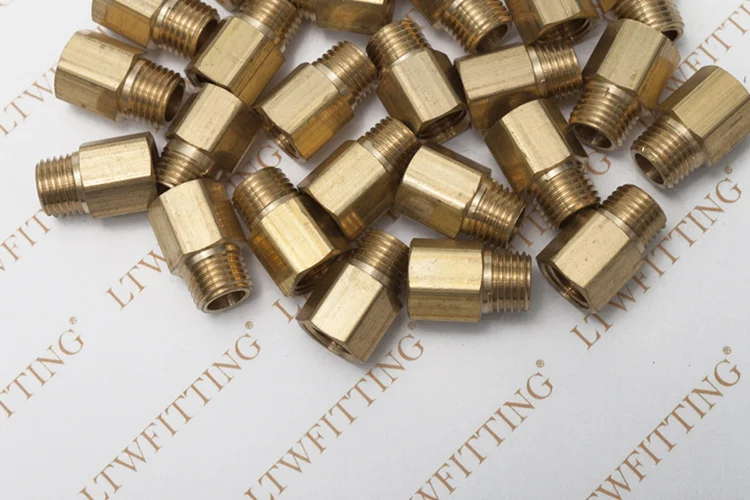 LTWFITTING Латунь трубы 1/4 &quotЖенский x 1/4&quot Мужской NPT адаптер топливного газа воздуха