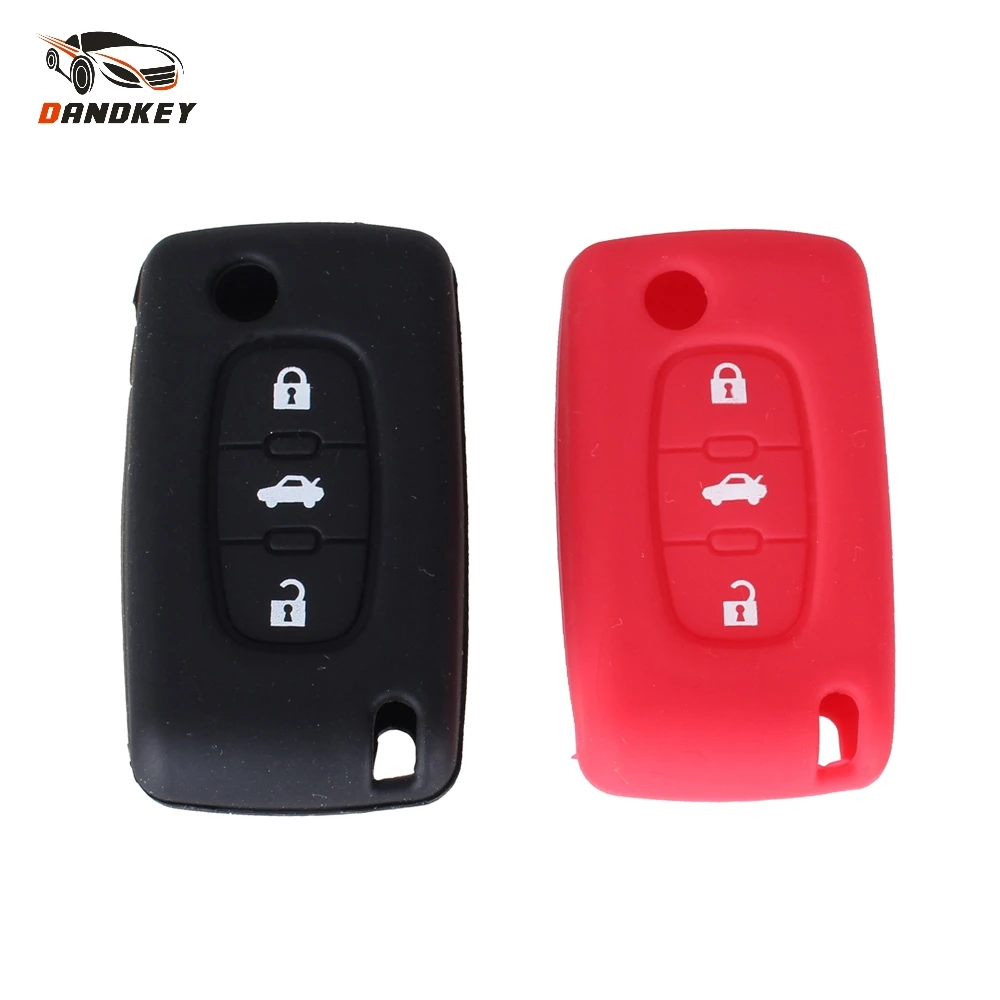 Dandkey силиконовая искусственная резиновая защита для Peugeot 206 207 307 308 407 408 Citroen C1 C2 C3 C4