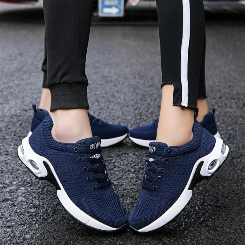 Спортивная обувь женская модная дышащая прогулочная из сетчатого материала на
