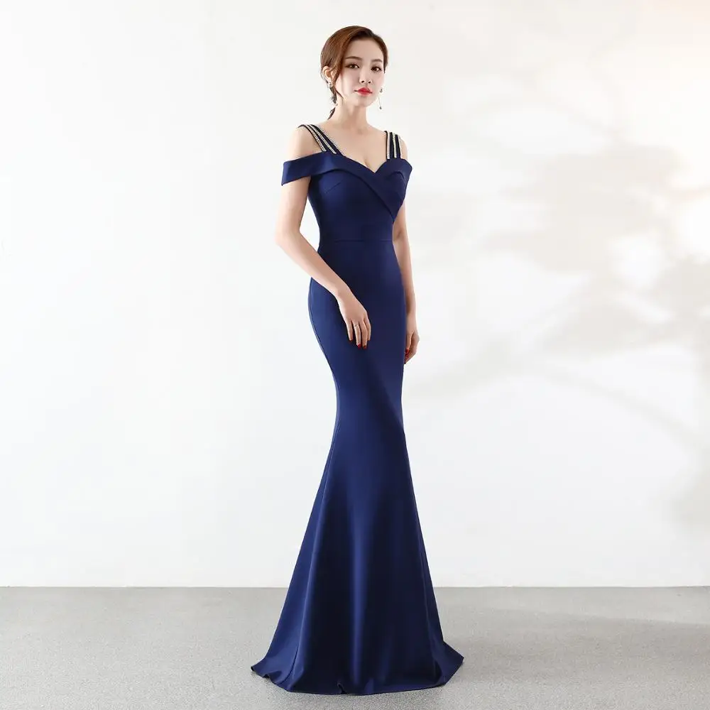 Robe De Soiree Longue 2018 милое Короткие рукава Русалка атласное длинное вечернее женское