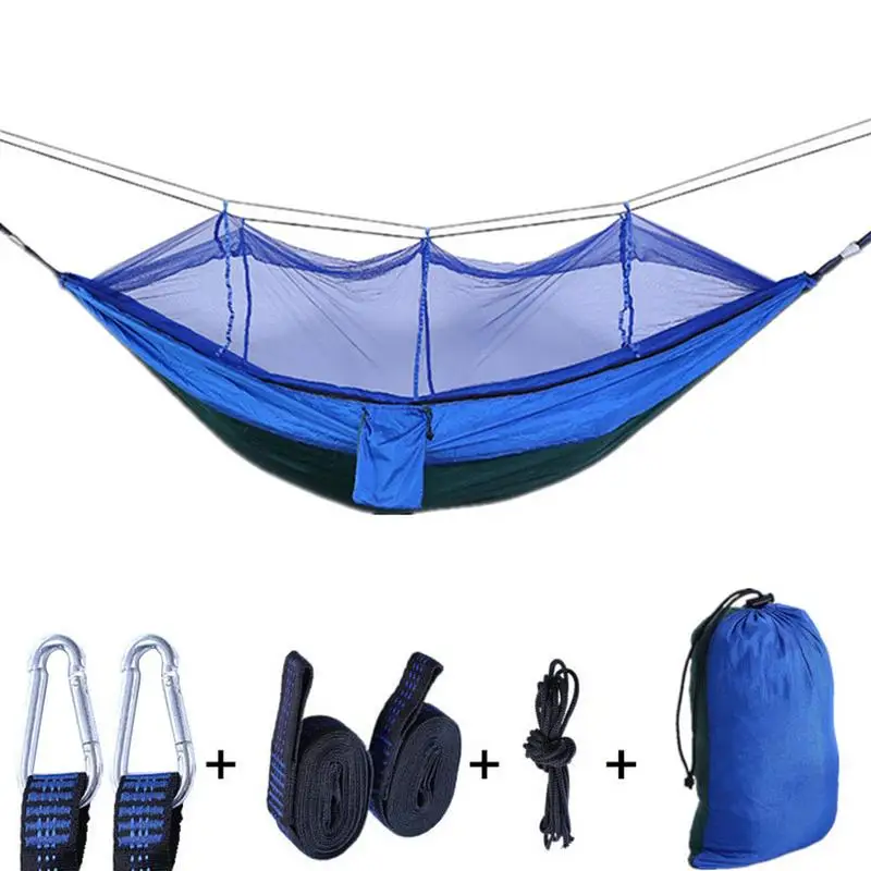 Противомоскитная сетка пляжная рыбалка кемпинг открытый портативный гамак 210T