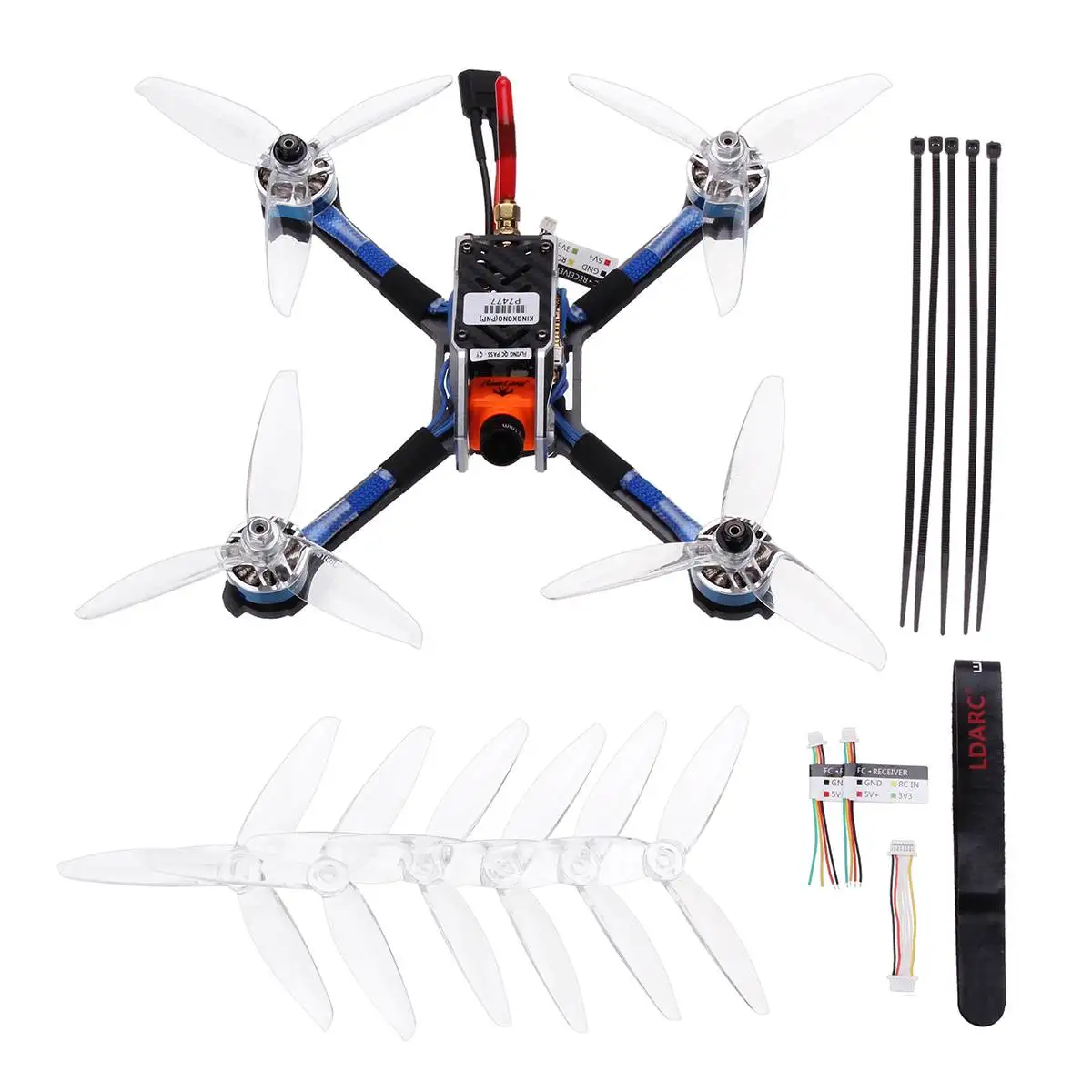 LDARC Kingkong KK 5GT 213 мм F4 OSD FPV гоночный Дрон w/BL_S 48CH 25/200/600mW VTX Runcam Swift мини детские