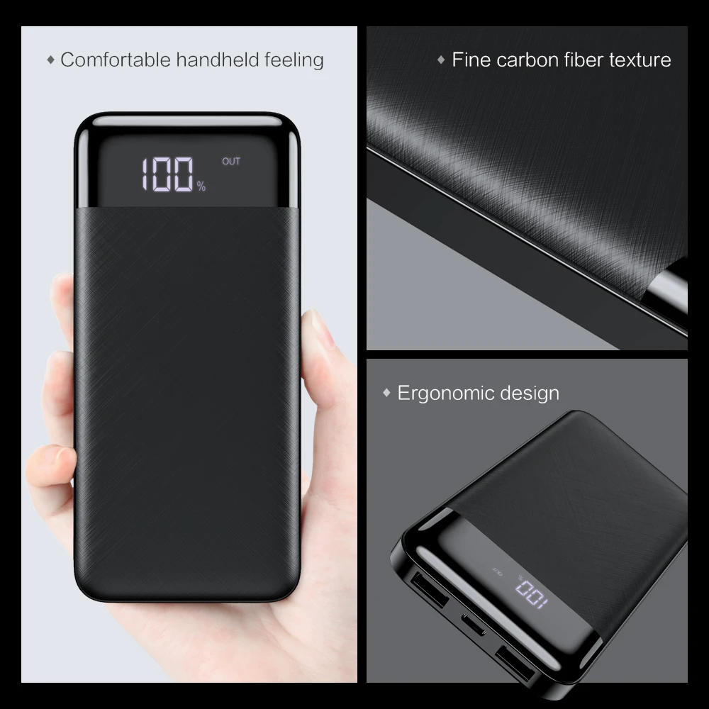FLOVEME power Bank 10000 мАч Внешний аккумулятор резервный чехол быстрое зарядное