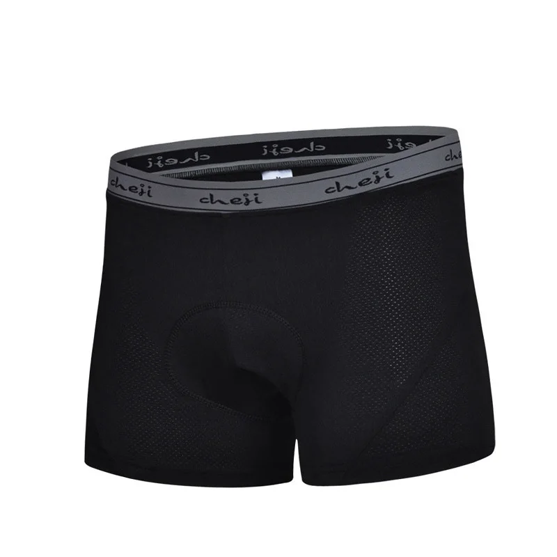 

Men's Cycling Shorts Breathable Sponge Padded Shockproof Bicycle Road Bike Black Underwear Undershorts Male Summer