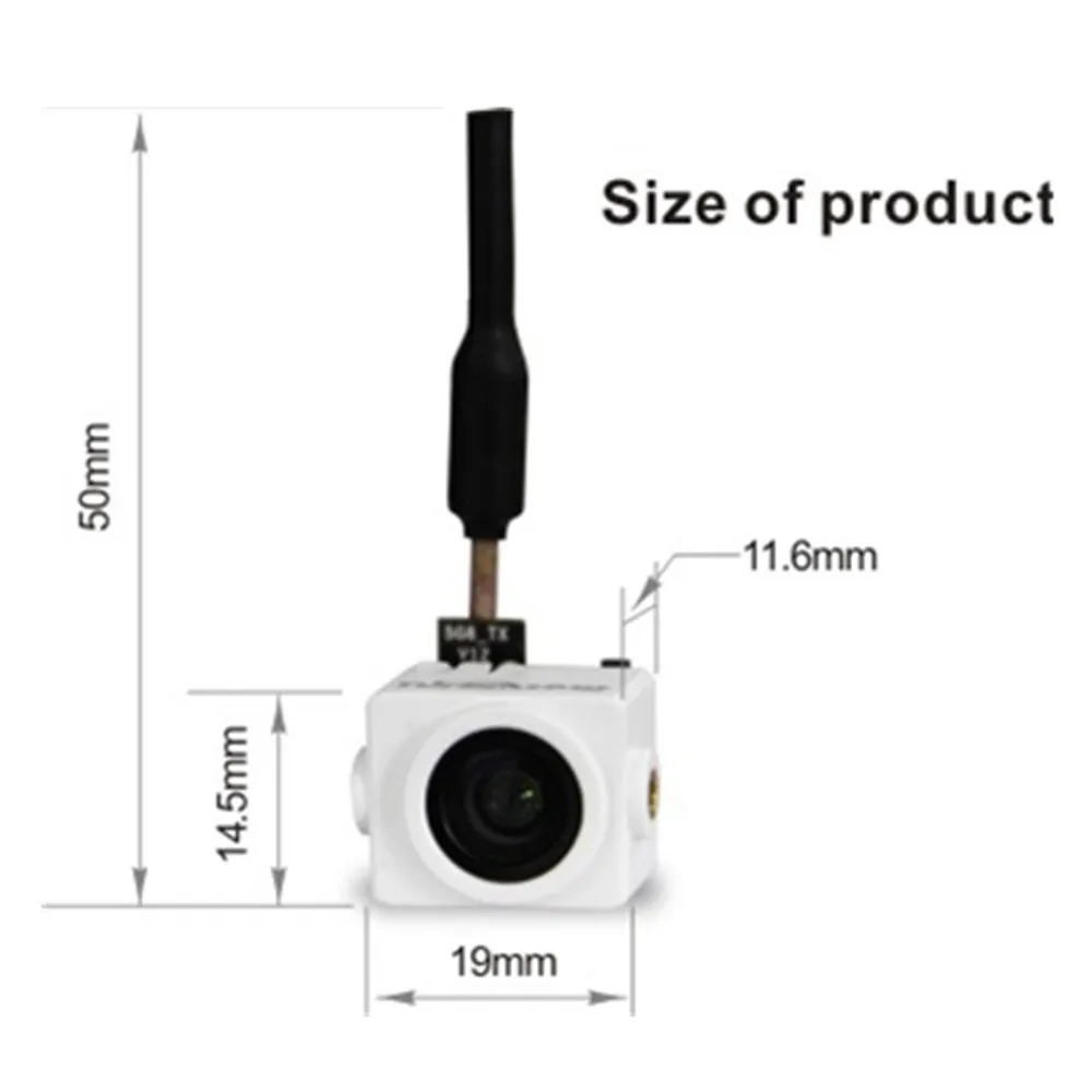 Новинка турбина cyclop Mini 5 8G 25mW 48CH AIO FPV Camera VTX трансмиттер комбинированная поддержка